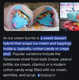 Ice-cream burritos