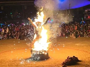 Conclave fire show