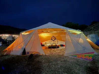 Lightwave Theme Camp and Hexacycle art car