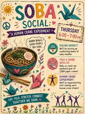 Soba Social: A Human Crane Experiment