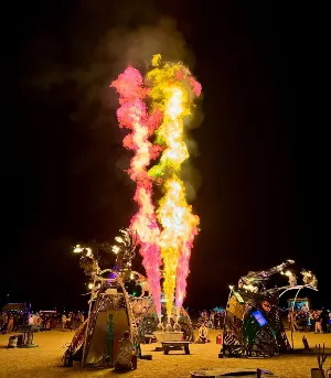 Flaming Lotus Girls 50 Feet Tall Flame Show! 🌈🔥